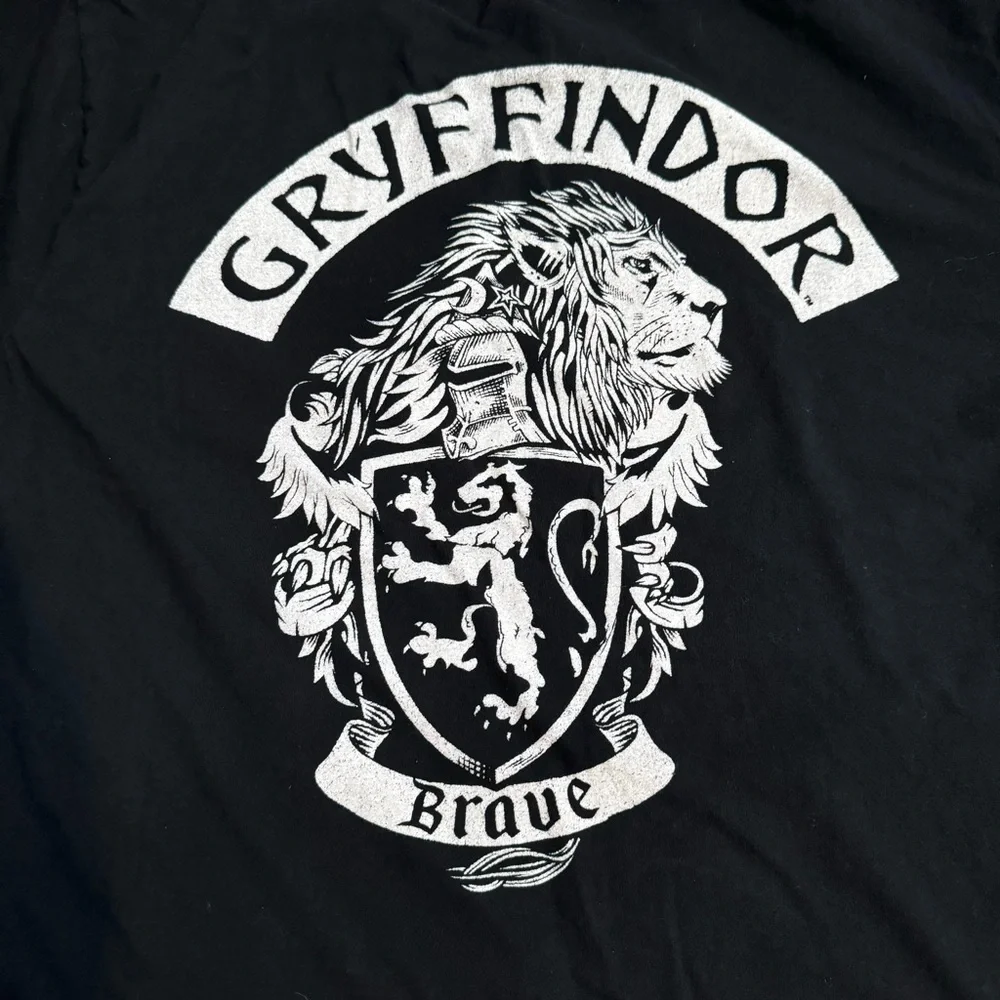 Warner Bros. Harry Potter black & white short sleeved Gryffindor T shirt 2XL. - Picture 5 of 9